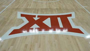 AUSTIN, TX - DECEMBER 1: The Big 12 logo at the Moody Center, home of the Texas Longhorns, in Austin, Texas on December 1, 2022. (Photo by Porter Binks/Getty Images)