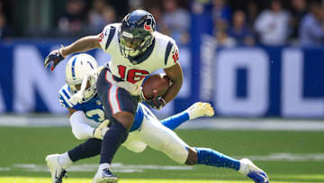 INDIANAPOLIS, IN - SEPTEMBER 30: Keke Coutee #16 of the Houston Texans (Photo by Andy Lyons/Getty Images)
