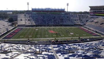 Sep 5, 2015; Oxford, MS, USA; general view of the stadium before the game between the Mississippi Rebels and the Tennessee Martin Skyhawks at Vaught-Hemingway Stadium. Mandatory Credit: Justin Ford-USA TODAY Sports