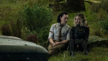 (L-R): Loki (Tom Hiddleston) and Sylvie (Sophia Di Martino) in Marvel Studios' LOKI, exclusively on Disney+. Photo by Chuck Zlotnick. ©Marvel Studios 2021. All Rights Reserved.