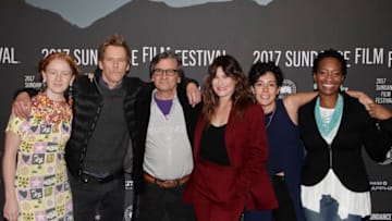PARK CITY, UT - JANUARY 23: (L-R) India Menuez, Kevin Bacon, Griffin Dunne, Kathryn Hahn, Roberta Colindrez and Lily Mojekwu attend the 'I Love Dick' premiere at the 2017 Sundance Film Festival at The Marc Theatre on January 23, 2017 in Park City, Utah. (Photo by Tibrina Hobson/Getty Images for Sundance Film Festival)