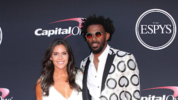 LOS ANGELES, CA - JULY 12: Mike Conley Jr. (R) and Mary Conley attend The 2017 ESPYS at Microsoft Theater on July 12, 2017 in Los Angeles, California. (Photo by Phillip Faraone/Patrick McMullan via Getty Images)