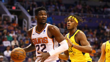 Deandre Ayton, Myles Turner - Credit: Mark J. Rebilas-USA TODAY Sports