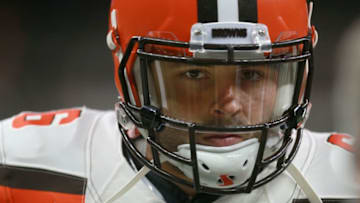 NEW ORLEANS, LA - SEPTEMBER 16: Baker Mayfield #6 of the Cleveland Browns on the sidelines before the start of the game against the New Orleans Saints at Mercedes-Benz Superdome on September 16, 2018 in New Orleans, Louisiana. (Photo by Sean Gardner/Getty Images)