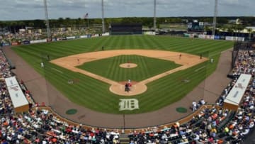 Mar 12, 2015; Lakeland, FL, USA; A general view of Joker Marchant Stadium during the spring training game between Philadelphia Phillies and Detroit Tigers. Mandatory Credit: Tommy Gilligan-USA TODAY Sports
