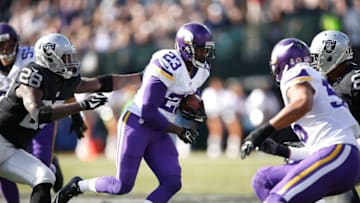 OAKLAND, CA - NOVEMBER 15: Cornerback Terence Newman #23 of the Minnesota Vikings gains against the Oakland Raiders in the first quarter at O.co Coliseum on November 15, 2015 in Oakland, California. (Photo by Ezra Shaw/Getty Images)