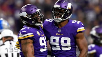 (Photo by Hannah Foslien/Getty Images) Everson Griffen and Danielle Hunter