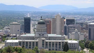An overview of Salt Lake City on a summer day. May 31, 2022.Img 9405