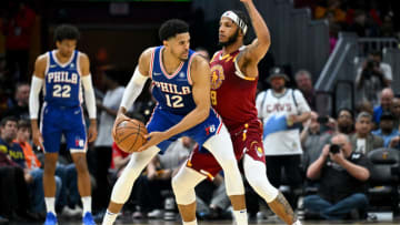 Tobias Harris, Philadelphia 76ers and Lamar Stevens, Cleveland Cavaliers. Photo by Jason Miller/Getty Images