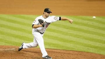 Sep 25, 2012; Houston, TX, USA; Houston Astros relief pitcher Xavier Cedeno (63) throws a pitch against the St. Louis Cardinals in the fifth inning at Minute Maid Park. Mandatory Credit: Brett Davis-USA TODAY Sports