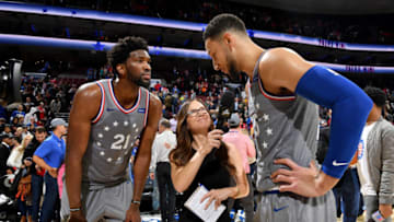 Joel Embiid & Ben Simmons | Philadelphia 76ers (Photo by Jesse D. Garrabrant/NBAE via Getty Images)