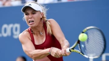 Tennis star Caroline Wozniacki finished the New York City Marathon in three hours and 26 minutes Mandatory Credit: Robert Deutsch-USA TODAY Sports