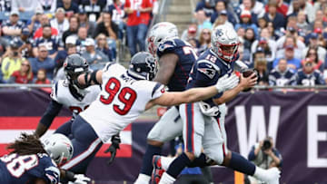 FOXBOROUGH, MA - SEPTEMBER 09: J.J. Watt #99 of the Houston Texans (Photo by Maddie Meyer/Getty Images)
