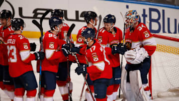 SUNRISE, FL - DECEMBER 28: Goaltender James Reimer