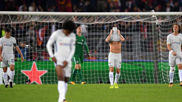 ROME, ITALY - OCTOBER 31: Cesc Fabregas of Chelsea looks dejected during the UEFA Champions League group C match between AS Roma and Chelsea FC at Stadio Olimpico on October 31, 2017 in Rome, Italy. (Photo by Shaun Botterill/Getty Images)