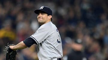 Jul 1, 2016; San Diego, CA, USA; New York Yankees starting pitcher Nathan Eovaldi (30) reacts after giving up a two run home run to San Diego Padres first baseman Wil Myers (not pictured) during the fifth inning at Petco Park. Mandatory Credit: Jake Roth-USA TODAY Sports