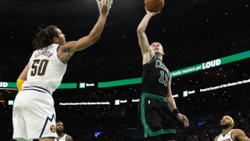 Boston Celtics guard Payton Pritchard has given the team plenty to be happy about while filling in for Malcolm Brogdon over the past week (Photo By Winslow Townson/Getty Images)