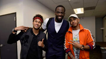 Lewis Hamilton attends the NBA Finals in the middle of the Formula 1 season. (Photo by David Dow/NBAE via Getty Images)