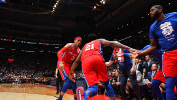 Tobias Harris, Joel Embiid | Philadelphia 76ers (Photo by Jesse D. Garrabrant/NBAE via Getty Images)