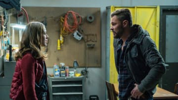 CHICAGO P.D -- "43rd and Normal" Episode 711 -- Pictured: (l-r) Marina Squerciati as Officer Kim Burgess, Patrick John Flueger as Officer Adam Ruzek -- (Photo by: Matt Dinerstein/NBC)