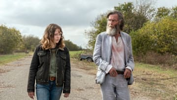 Zoe Colletti as Dakota, John Glover as Teddy - Fear the Walking Dead _ Season 6, Episode 14 - Photo Credit: Ryan Green/AMC
