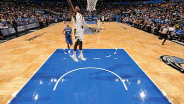 ORLANDO, FL - NOVEMBER 20: Victor Oladipo #4 of the Indiana Pacers dunks the ball against the Orlando Magic on November 20, 2017 at Amway Center in Orlando, Florida. NOTE TO USER: User expressly acknowledges and agrees that, by downloading and or using this photograph, User is consenting to the terms and conditions of the Getty Images License Agreement. Mandatory Copyright Notice: Copyright 2017 NBAE (Photo by Fernando Medina/NBAE via Getty Images)
