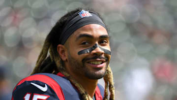 CARSON, CA - SEPTEMBER 22: Wide receiver Will Fuller #15 of the Houston Texans warms up before the game against the Los Angeles Chargers at Dignity Health Sports Park on September 22, 2019 in Carson, California. (Photo by Jayne Kamin-Oncea/Getty Images)