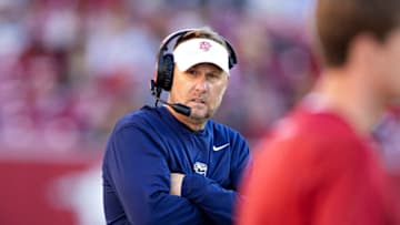The Athletic's Stewart Mandel took a shot at Auburn football head coach Hugh Freeze after Ole Miss' hiring of Chris Beard (Photo by Wesley Hitt/Getty Images)