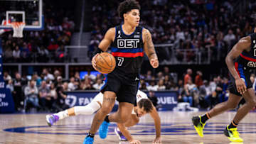 Detroit Pistons guard Killian Hayes Credit: Allison Farrand-USA TODAY Sports