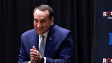 Duke basketball head coach Mike Krzyzewski (Photo by Grant Halverson/Getty Images)
