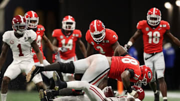 ATLANTA, GA - JANUARY 08: Defensive tackle Trenton Thompson