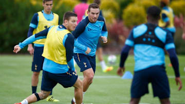 ENFIELD, ENGLAND - AUGUST 02: Vincent Janssen in action during the Tottenham Hotspur Training Session on August 2, 2016 in Enfield, England. (Photo by Tottenham Hotspur FC/Tottenham Hotspur FC via Getty Images)