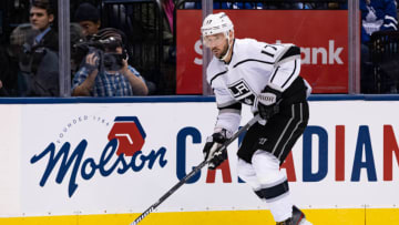 TORONTO, ON - NOVEMBER 05: Los Angeles Kings Left Wing Ilya Kovalchuk (17) skates with the puck during the NHL regular season game between the Los Angeles Kings and the Toronto Maple Leafs on November 5, 2019, at Scotiabank Arena in Toronto, ON, Canada. (Photo by Julian Avram/Icon Sportswire via Getty Images)