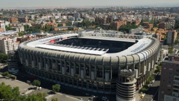 MADRID, SPAIN - SEPTEMBER 12: (FILE) An exterior view of Real Madrid 's Santiago Bernabeu stadium on September 12, 2013. The European Union has opened a probe into whether Real Madrid, FC Barcelona and 5 other Spanish clubs have recieved unfair preferential treatment from government and public administrations. (Photo by Denis Doyle/Getty Images)