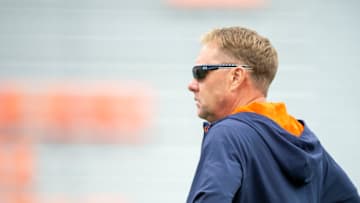 Hugh Freeze tempered the expectations of the Auburn football program on September 18 ahead of a brutal stretch in the SEC (Photo by Michael Chang/Getty Images)