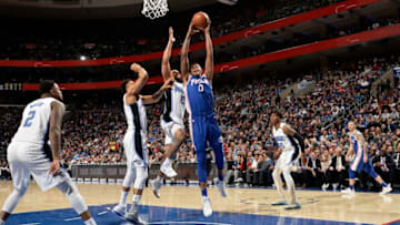 Justin Patton #0 of the Philadelphia 76ers Atlanta Hawks (Photo by David Dow/NBAE via Getty Images)