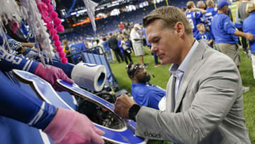 INDIANAPOLIS, IN - SEPTEMBER 29: General manager Chris Ballard of the Indianapolis Colts is seen before the game against the Oakland Raiders at Lucas Oil Stadium on September 29, 2019 in Indianapolis, Indiana. (Photo by Michael Hickey/Getty Images)