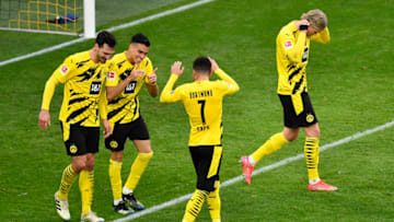 Borussia Dortmund go up against Gladbach on Tuesday (Photo by Marius Becker - Pool/Getty Images)