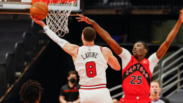 Zach LaVine, Chicago Bulls Mandatory Credit: Nathan Ray Seebeck-USA TODAY Sports