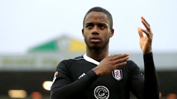 NORWICH, ENGLAND - MARCH 30: Ryan Sessegnon of Fulham celebrates victory after the Sky Bet Championship match between Norwich City and Fulham at Carrow Road on March 30, 2018 in Norwich, England. (Photo by Stephen Pond/Getty Images)