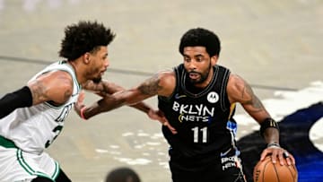 NEW YORK, NEW YORK - JUNE 01: Kyrie Irving #11 of the Brooklyn Nets (Photo by Steven Ryan/Getty Images)