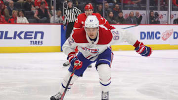 DETROIT, MICHIGAN - FEBRUARY 18: Artturi Lehkonen #62 of the Montreal Canadiens skates against the Detroit Red Wings at Little Caesars Arena on February 18, 2020 in Detroit, Michigan. (Photo by Gregory Shamus/Getty Images)