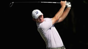 GREENSBORO, NC - AUGUST 16: Brandt Snedeker plays his shot from the second tee during the first round of the Wyndham Championship at Sedgefield Country Club on August 16, 2018 in Greensboro, North Carolina. (Photo by Streeter Lecka/Getty Images)