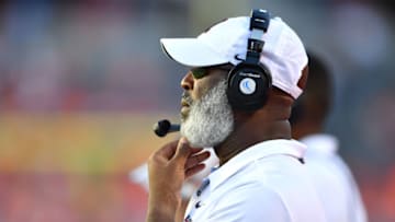 CHICAGO, IL - SEPTEMBER 15: Illinois Fighting Illini head coach Lovie Smith looks on in action during a game between the Illinois Fighting Illini and the South Florida Bulls on September 15, 2018 at Soldier Field in Chicago, IL. The South Florida Bulls defeated the Illinois Fighting Illini by the score of 25 to 19. (Photo by Robin Alam/Icon Sportswire via Getty Images)