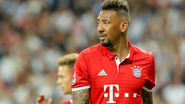 MADRID, SPAIN - APRIL 18: Jerome Boateng of Munich looks on during the UEFA Champions League Quarter Final second leg match between Real Madrid CF and FC Bayern Muenchen at Estadio Santiago Bernabeu on April 18, 2017 in Madrid, Spain. (Photo by TF-Images/Getty Images)
