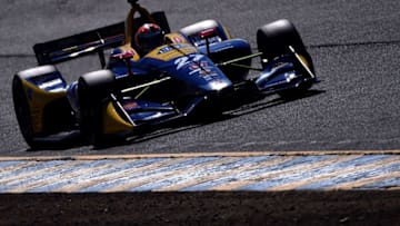 SONOMA, CA - SEPTEMBER 15: Alexander Rossi, driver of the #28 Andretti Autosport Honda, on track during pracrtice for the Verizon IndyCar Series Sonoma Grand Prix at Sonoma Raceway on September 15, 2018 in Sonoma, California. (Photo by Jonathan Moore/Getty Images)