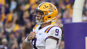 Joe Burrow #9 of the LSU Tigers (Photo by Chris Graythen/Getty Images)