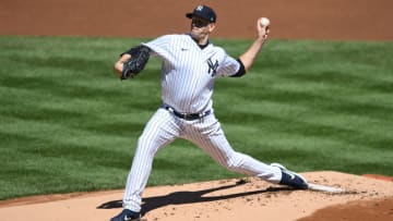 NEW YORK, NEW YORK - AUGUST 20: James Paxton #65 of the New York Yankees pitches during the first inning against the Tampa Bay Rays at Yankee Stadium on August 20, 2020 in the Bronx borough of New York City. (Photo by Sarah Stier/Getty Images)