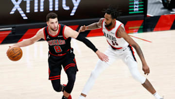 Zach LaVine, Derrick Jones Jr., Chicago Bulls (Photo by Steph Chambers/Getty Images)
