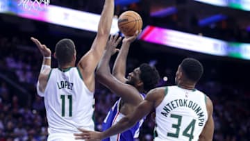 Joel Embiid, Sixers Bucks (Photo by Tim Nwachukwu/Getty Images)